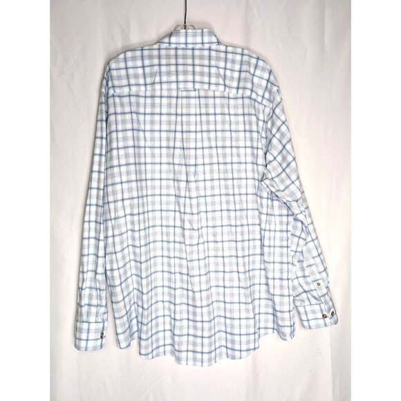 Cabelas Plaid Button Down Shirt Size XXL Tall Country Western Ranchwear 2XLT - Picture 5 of 10
